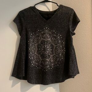 2000’s Top with floral pattern